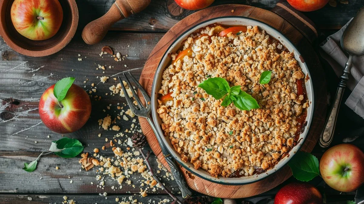 Comment réaliser rapidement et simplement le délicieux crumble pomme de Cyril Lignac ?